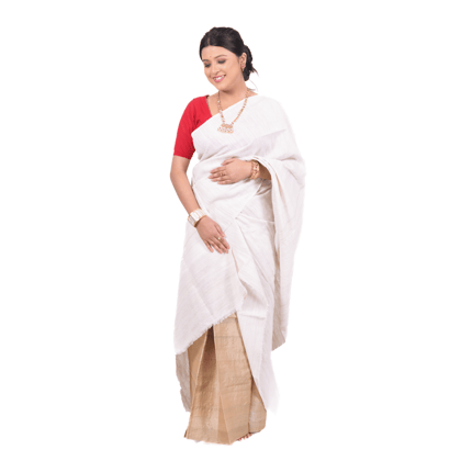 Eri Plain Jura | Natural Undyed Assamese Silk Set of 3 Eri Plain Jura | Natural Undyed Assamese Silk Set of 3