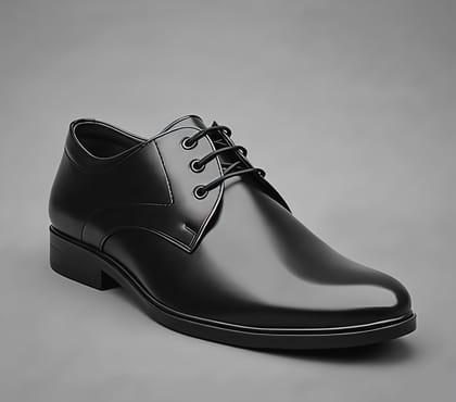 WUGO::Latest Trendy Men Formal Shoes | Classic Black Derby Lace-Up Office Wear Shoes | Premium Comfortable Formal Footwear with Durable Sole for Men’s & Boys