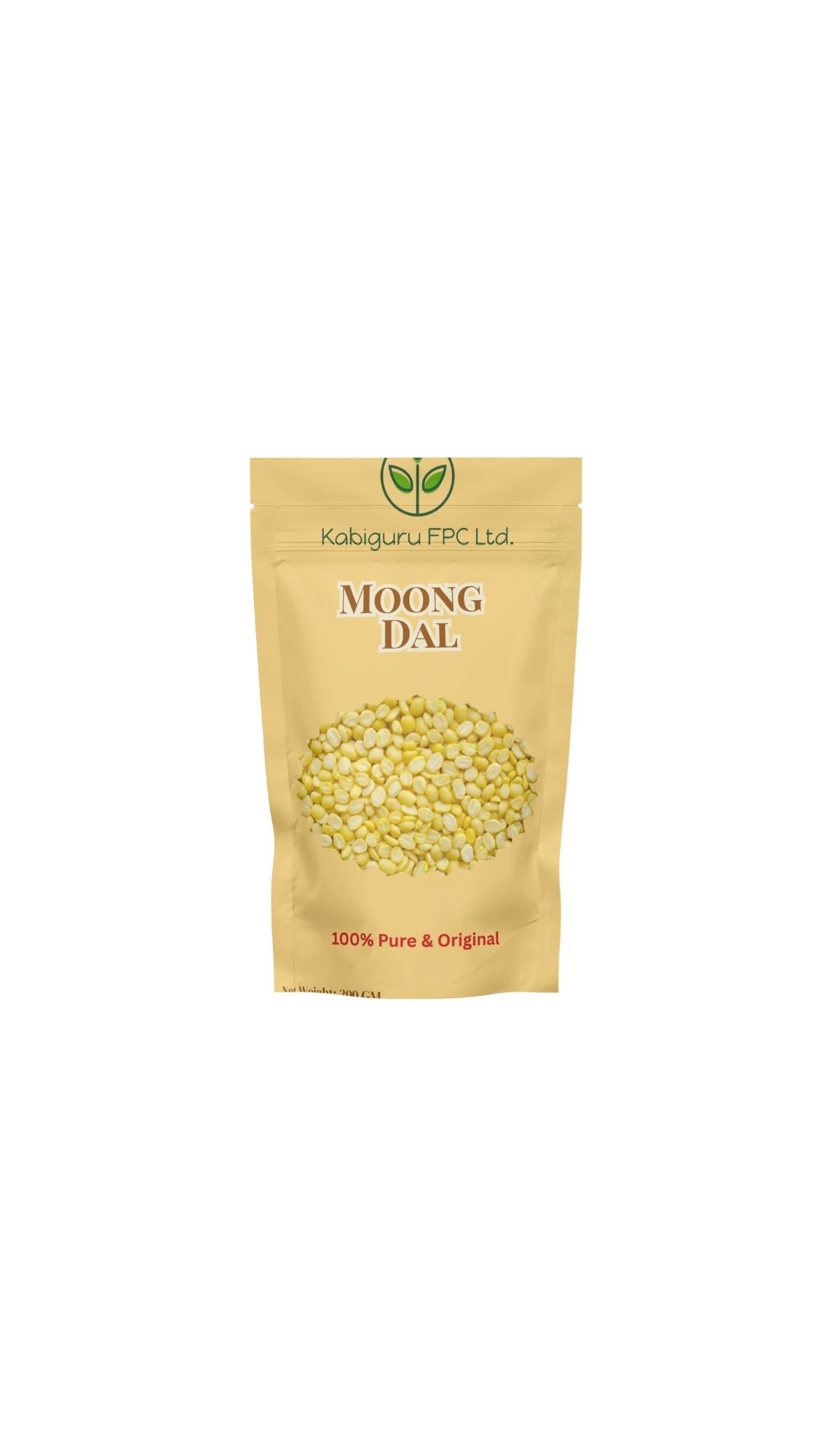 Kabiguru FPC Ltd. 100% Pure & Original Moong Dal - 200 GM Pack