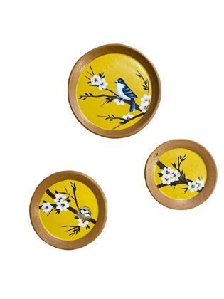Handcrafted Decorative Wall Plate Set Handcrafted Decorative Wall Plate Set