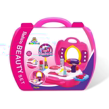 Kids Pretend Play Beauty Makeup Set |  Plastic, Non-Toxic Fashion Toys for Role Play | Fashion Beauty Play Set | Pretend Play Beauty Makeup Kit for Kids | Kids Pretend Play Make Up Set (Plastic) 