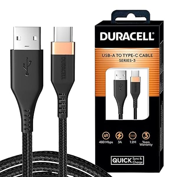 Duracell USB-A To Type C USB Charging Cable 