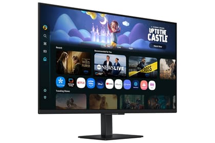 Samsung 32" (80cm) M5 Smart Monitor with Smart TV Experience|FHD 1920 x 1080|Screen Mirroring TV Plus|Speakers|Adaptive Sound|Wi-Fi|HDMI|Bluetooth|LS32FM500EWXXL|Black&nbsp;