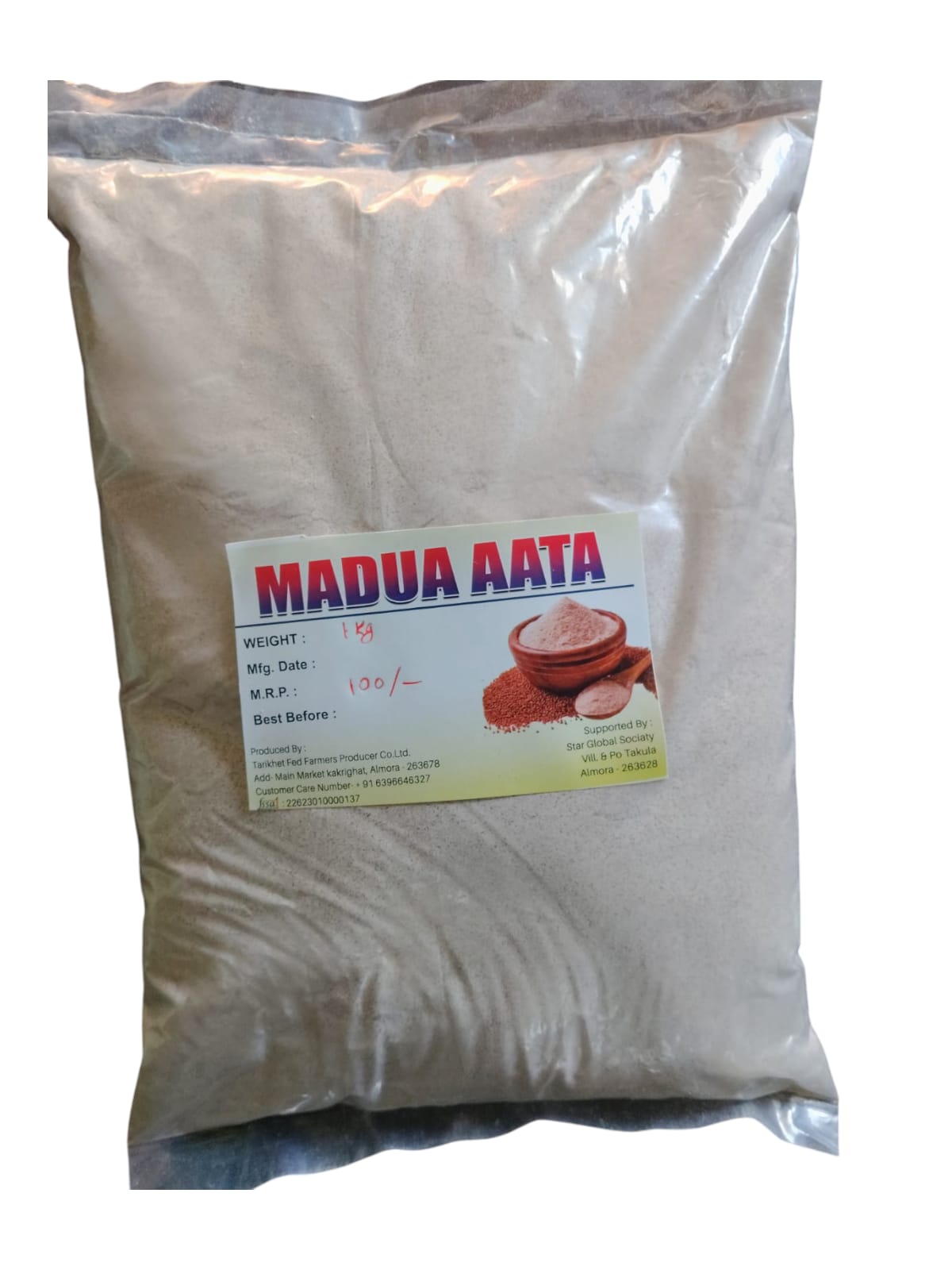 Madua Aata (Finger Millet Flour) - 1 Kg Pack