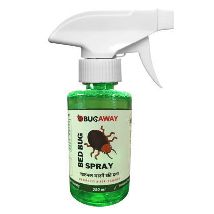 BUGAWAY Advanced Herbal Bed bug Killer Spray 250ML | Khatmal Marne ka Spray (Pack Of 1)
