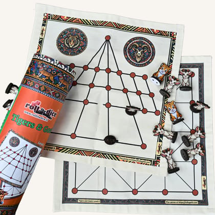 Classic Aadu Huli (3 & 4) - Board Game Classic Aadu Huli (3 & 4) - Board Game