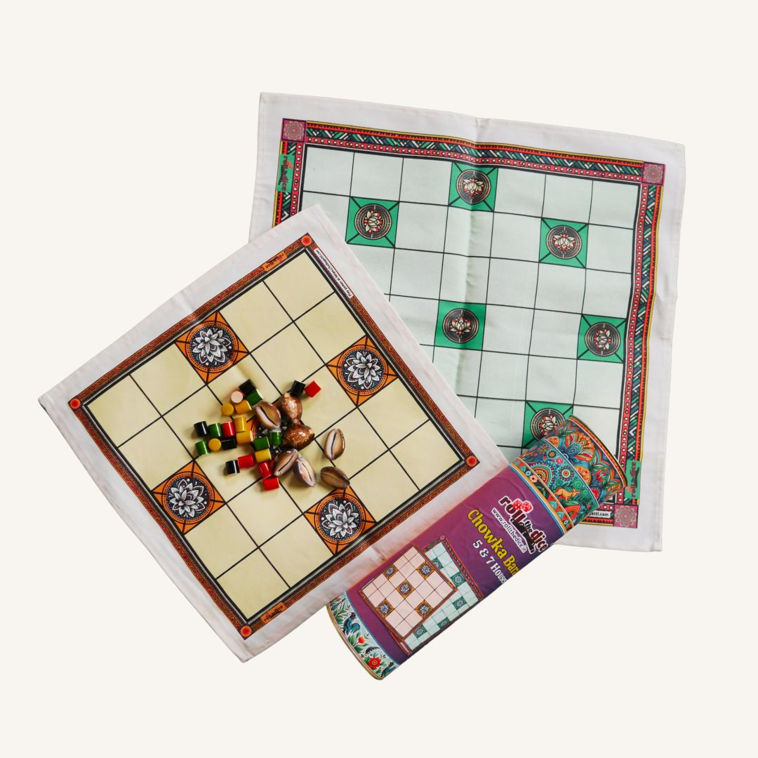 Classic Chowka Bara (5 & 7 Houses) Board Game (pack of 2)