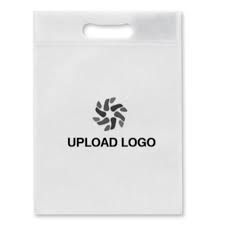 D - Cut "Reusable "&"Eco-Friendly". Non Woven Carry / Shopping / Shipping Bags in 90 GSM- White(Size 16x200Inch) - 1 Kg(Approx. 25 Bags)