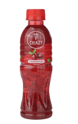 CHIAZY Cranberry Drink with Chia Seeds, 250ml
