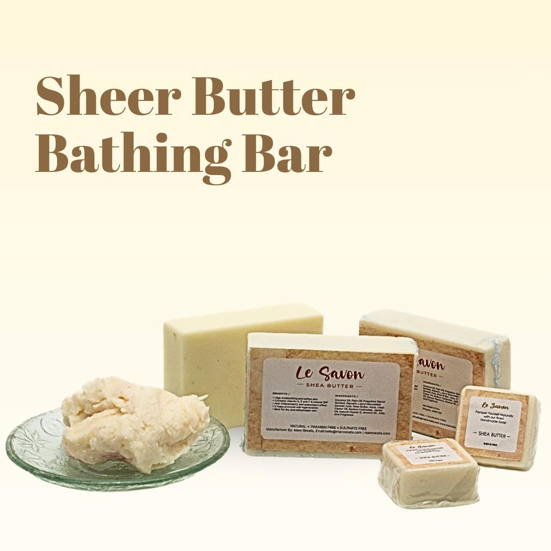  Le Savon Shea Butter - All Natural Moisturizing Soap for Dry and Dehydrated Skin
