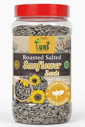 TURF FRESH - Roasted Salted Jumbo Sunflower Seeds | Surajmukhi Beej – The Ultimate Superfood Snack! A+ GRADE SEEDS Healthy Snacks 