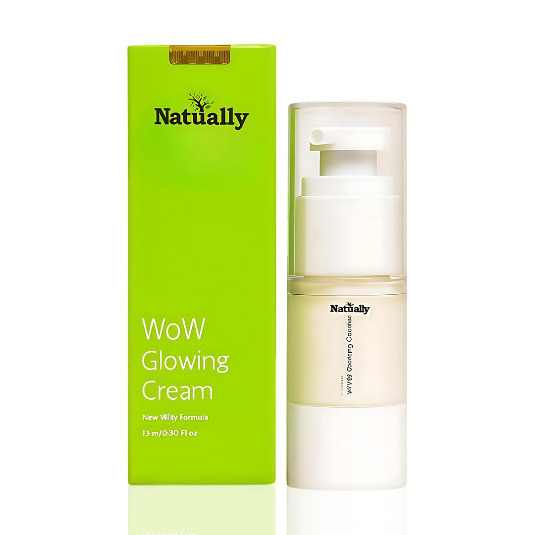 Organic WoW Skin Glow Whitening Face Cream 50g Brightening and Moisturizing Cream for Dark Spots Uneven Skin Tone Hyperpigmentation and Radiant Glowing Skin for Men and Women 