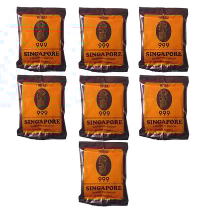 Mitra 999 Singapore Sambrani Dhoop Loban Powder 50g Pack of 7 Packets (7 x 50g = 350g)