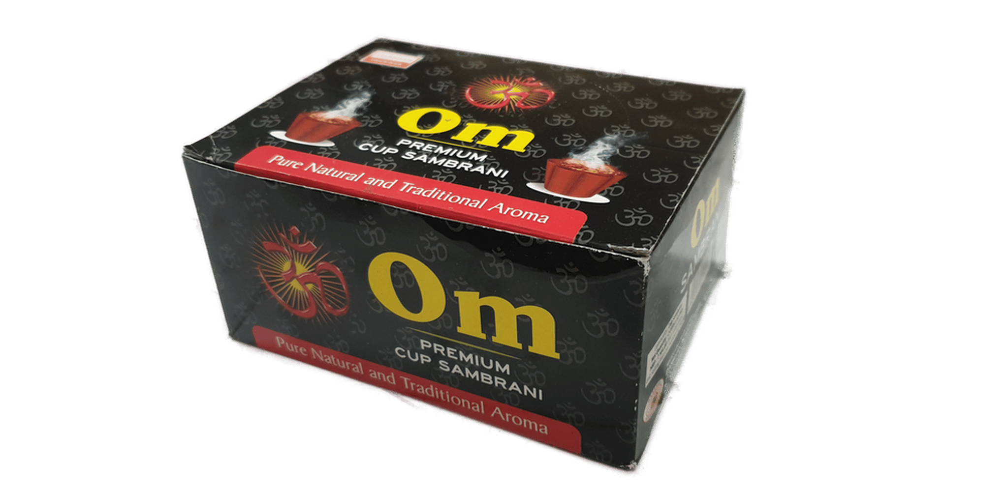 Darshan Incense - Om Premium 2Cups Sambrani Pack of 24 (2x24Cups = 48Cups)