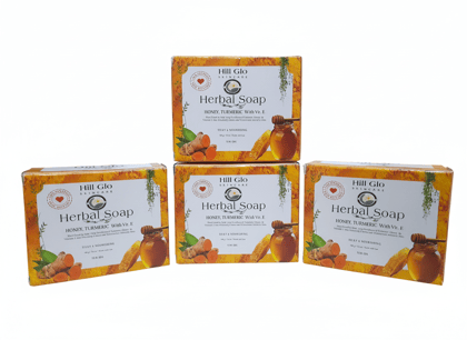 Hill Glo Herbal Soap – Honey,Turmeric with Vitamin E (Pack of 4 x 100g) Hill Glo Herbal Soap – Honey,Turmeric with Vitamin E (Pack of 4 x 100g)