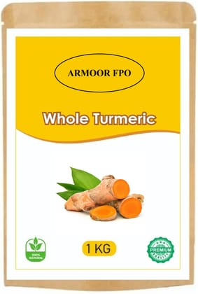 ARMOOR FPO 100% Natural Whole Turmeric, Premium Quality - 1 KG