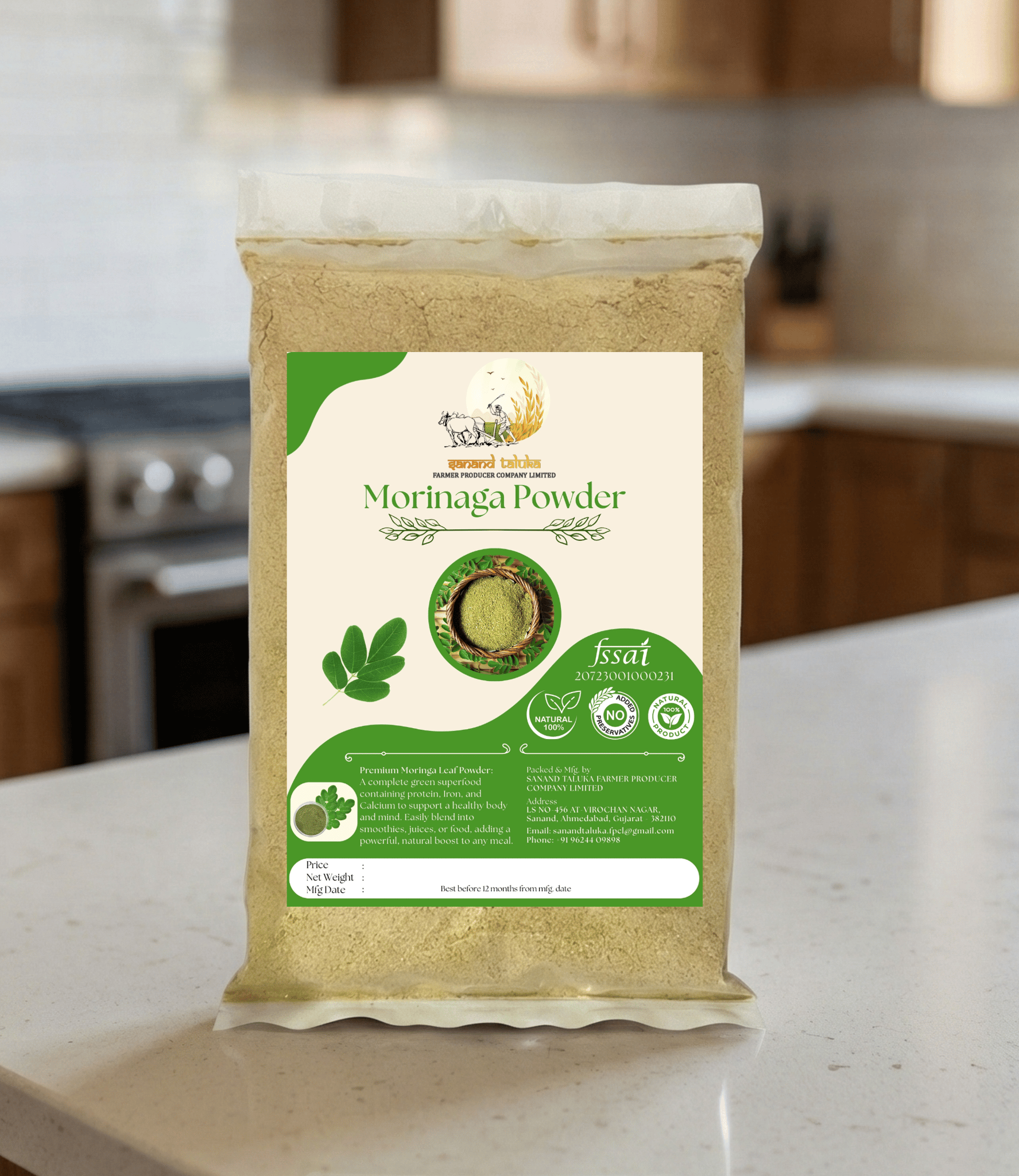 Organic Moringa Seeds Powder 100 Gram | GOPCA Organic Certified | Pure Moringa Oleifera Superfood | Natural Immunity Booster, Energy Support & Detox | Premium Herbal Hair & Skin Care