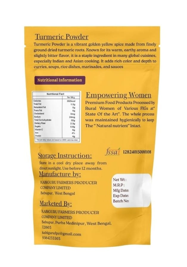 100% Pure Turmeric Powder