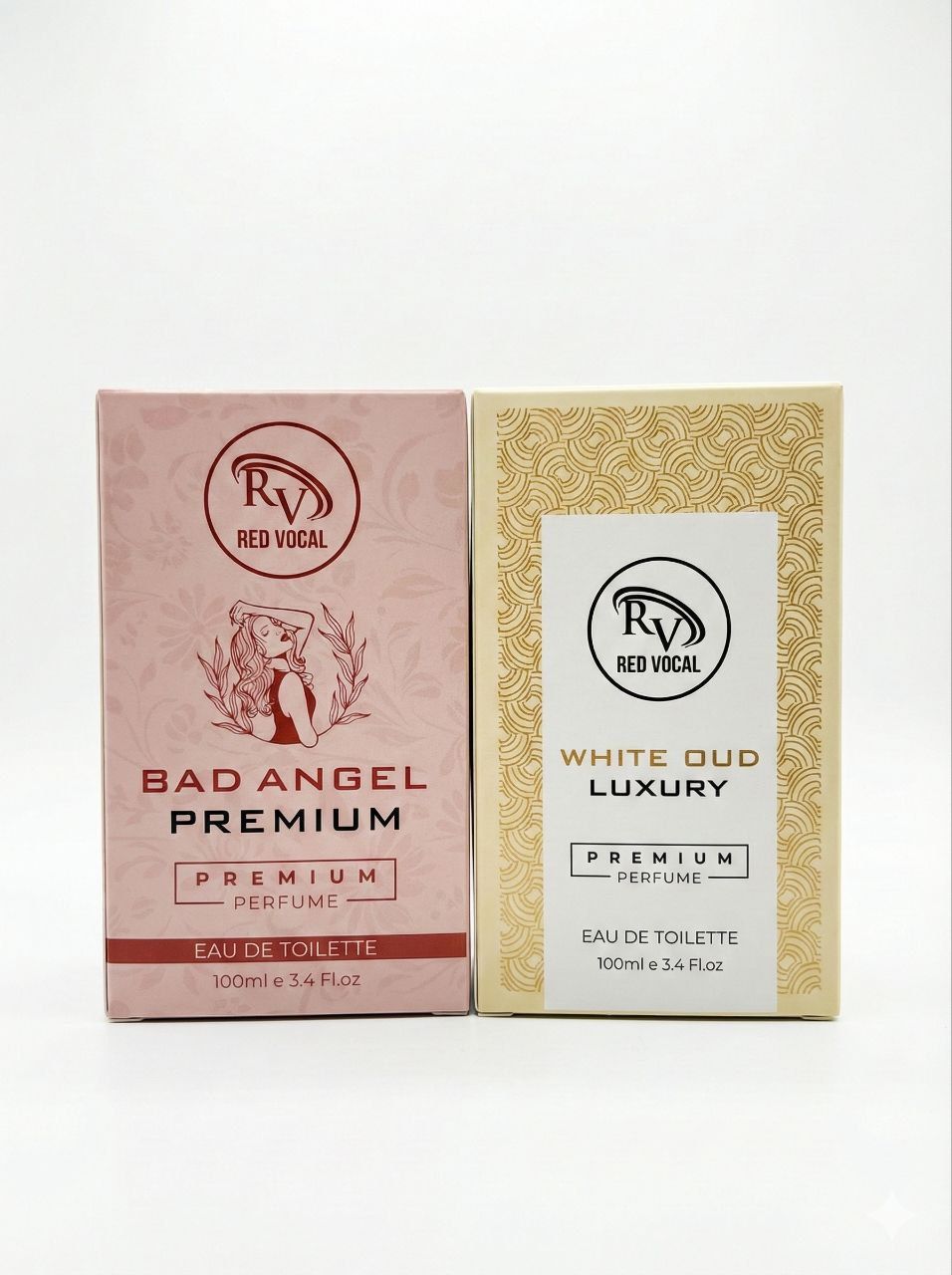 Red Vocal Bad Angel For Women & White Oud Luxury Premium Perfume Set for Unisex | Long-Lasting Eau De Toilette | Women & Unisex | 2 × 100ml Combo