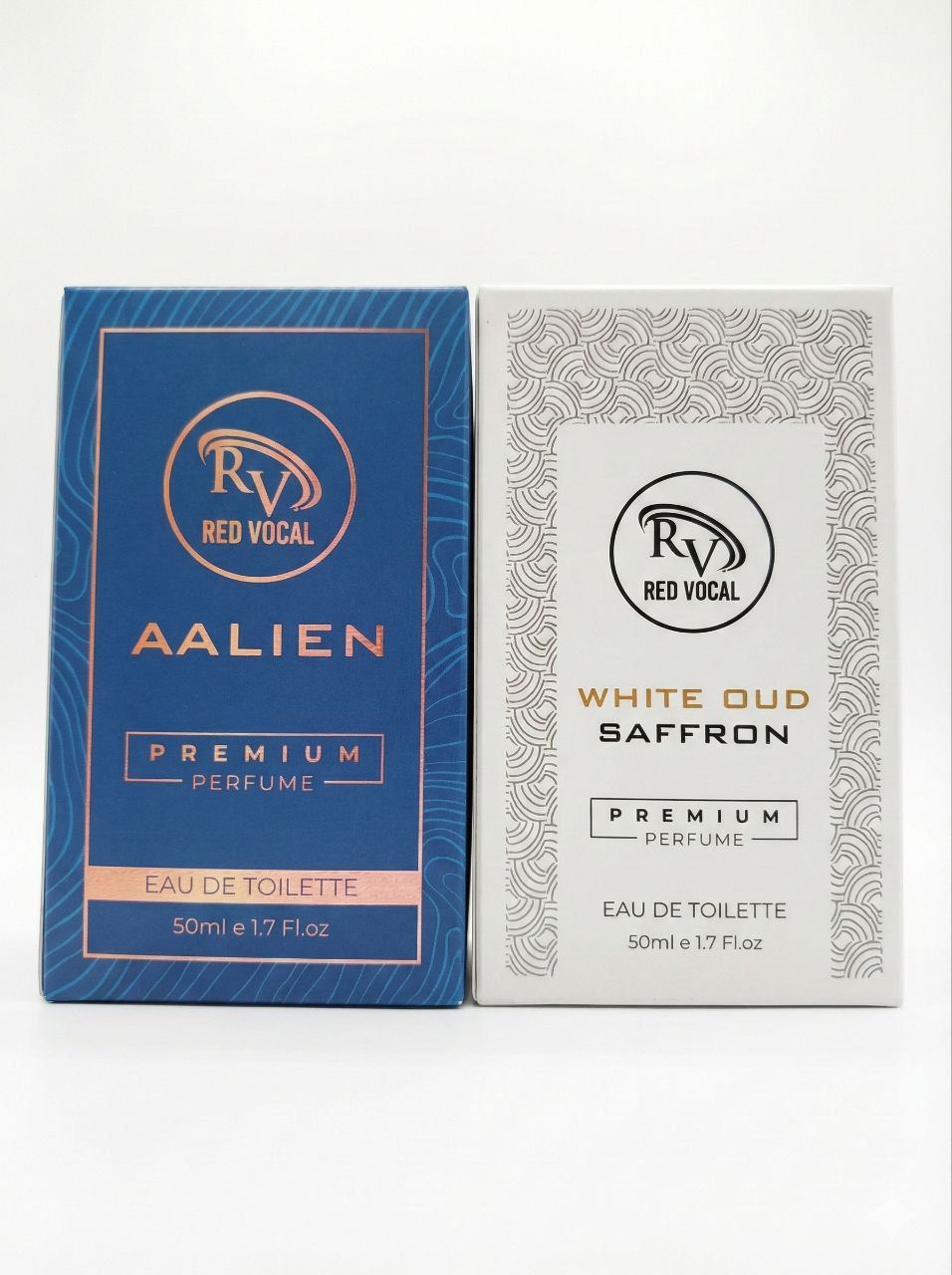 Red Vocal Aalien & White Oud Saffron Premium Perfume Set | Unisex Eau De Toilette | 2 x 50ml