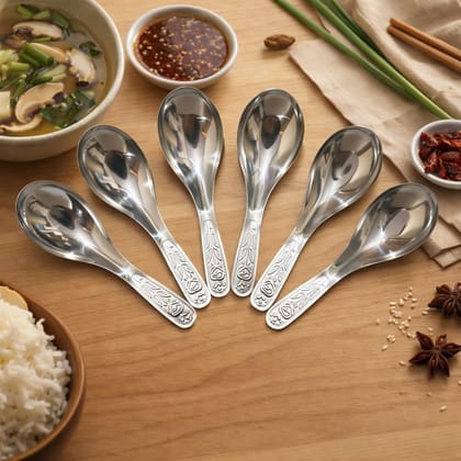 Jcyourstore Stainless Steel Soup Spoon