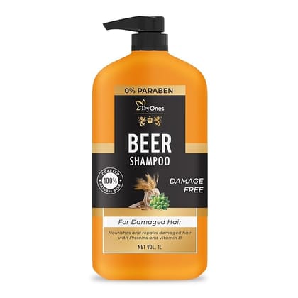 Beer Anti-Dandruff Shampoo | Removes Dandruff from Source | Helps with Itching, Irritation & Redness Accompanying Dandruff (1 Liter)