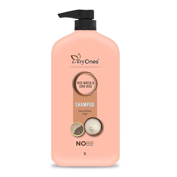 Rice Water Shampoo|Prevents Hair Fall And Thinning |Promotes Recovery Shampoo, with Fermented Rice Water, Sulphate Free & Paraben Free (1 Liter)