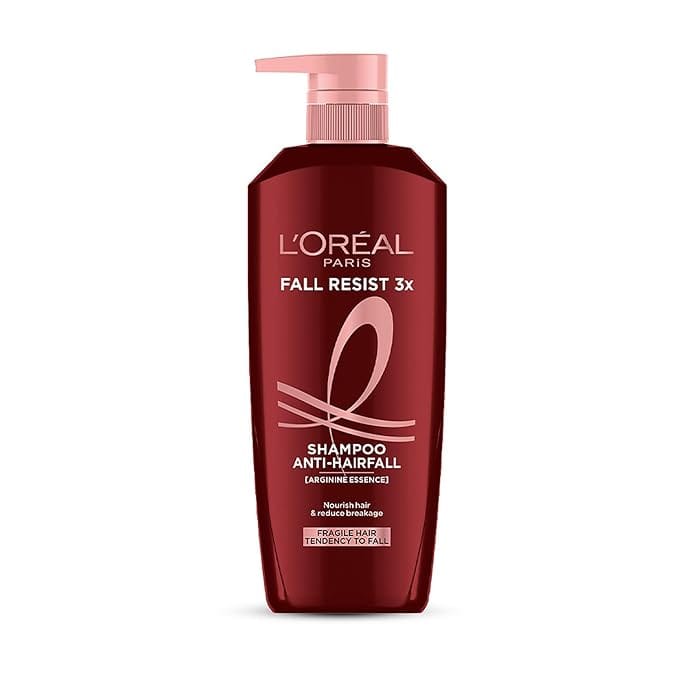 LOreal Paris Fall Resist 3X Anti-Hairfall Shampoo with Arginine Essence For Weak Hair with Tendency to Fall and Hair Thinning (650ml)
