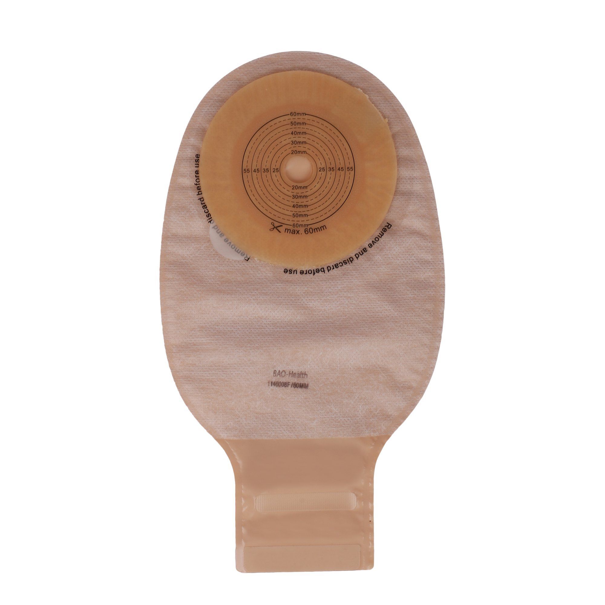 KANAV HEALTHCARE 1146008F/60MM One piece Ostomy Pouch for Colostomy Care