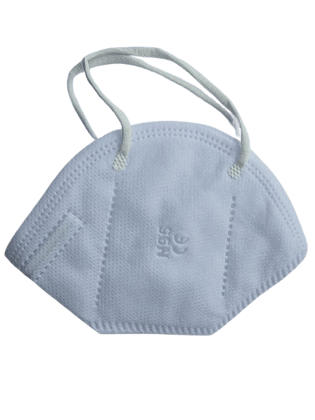 N95 CE Certified White Protective Face Mask with Elastic Ear Loops