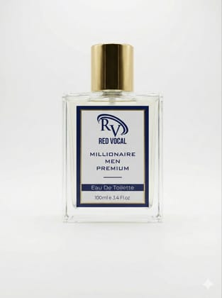 Red Vocal Millionaire Men’s Premium Eau De Toilette – 100ml, Bold & Luxurious Long-Lasting Fragrance