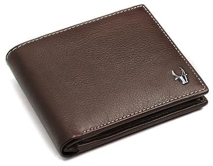WildHorn Olive Leather Men's Wallet (Brown)