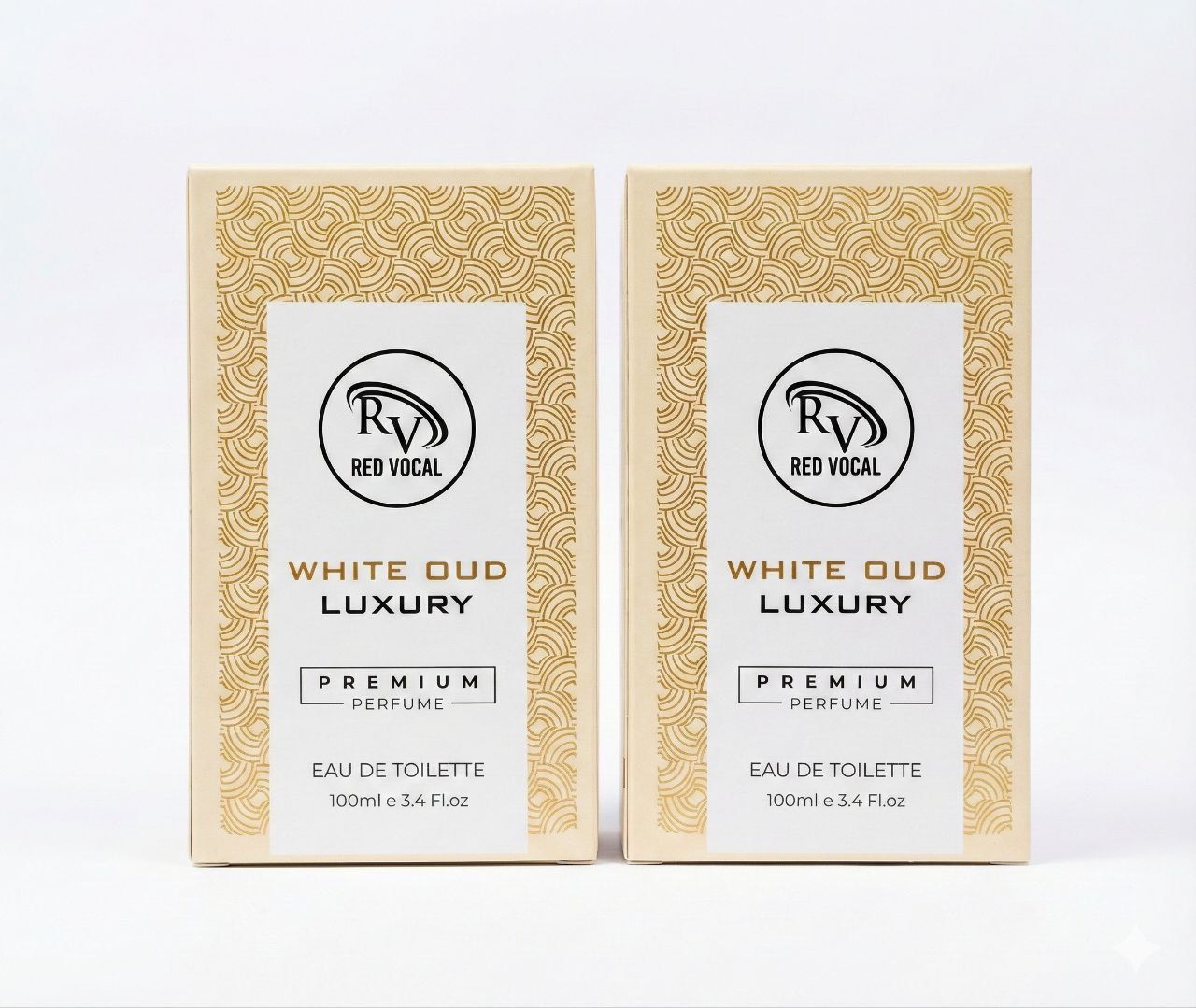 Red Vocal White Oud Luxury Eau De Toilette – Unisex 100ml (Set of 2), Rich, Bold & Long-Lasting Fragrance