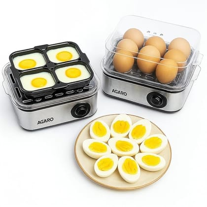 AGARO Grand Egg Boiler And Poacher- 500W, Silver