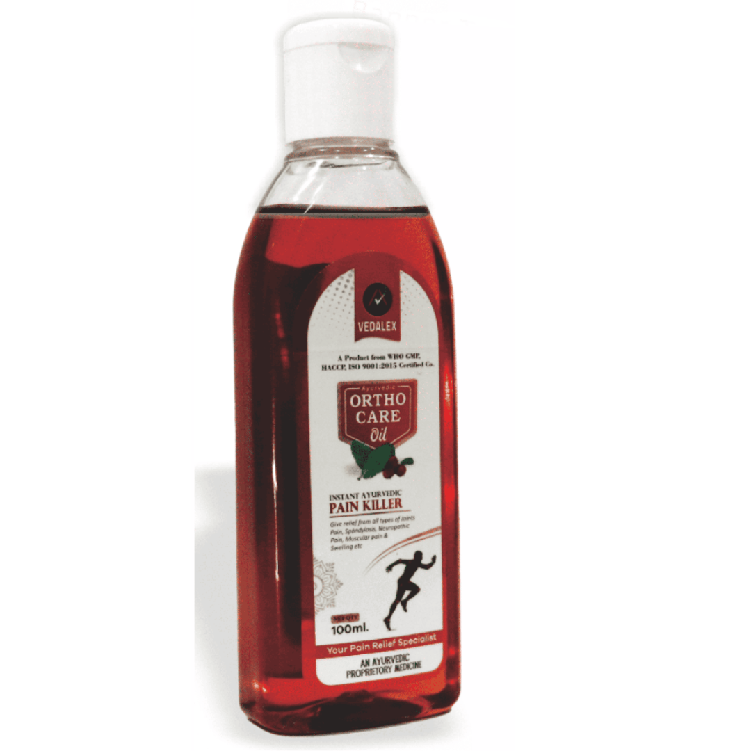 Ortho Care Ayurvedic Pain Relief Therapeutic Oil for Joint & Body Comfort | Herbal Ayurvedic Oil for Knee, Back, Shoulder, Muscle & Joint Pain 100ml Pack of 1