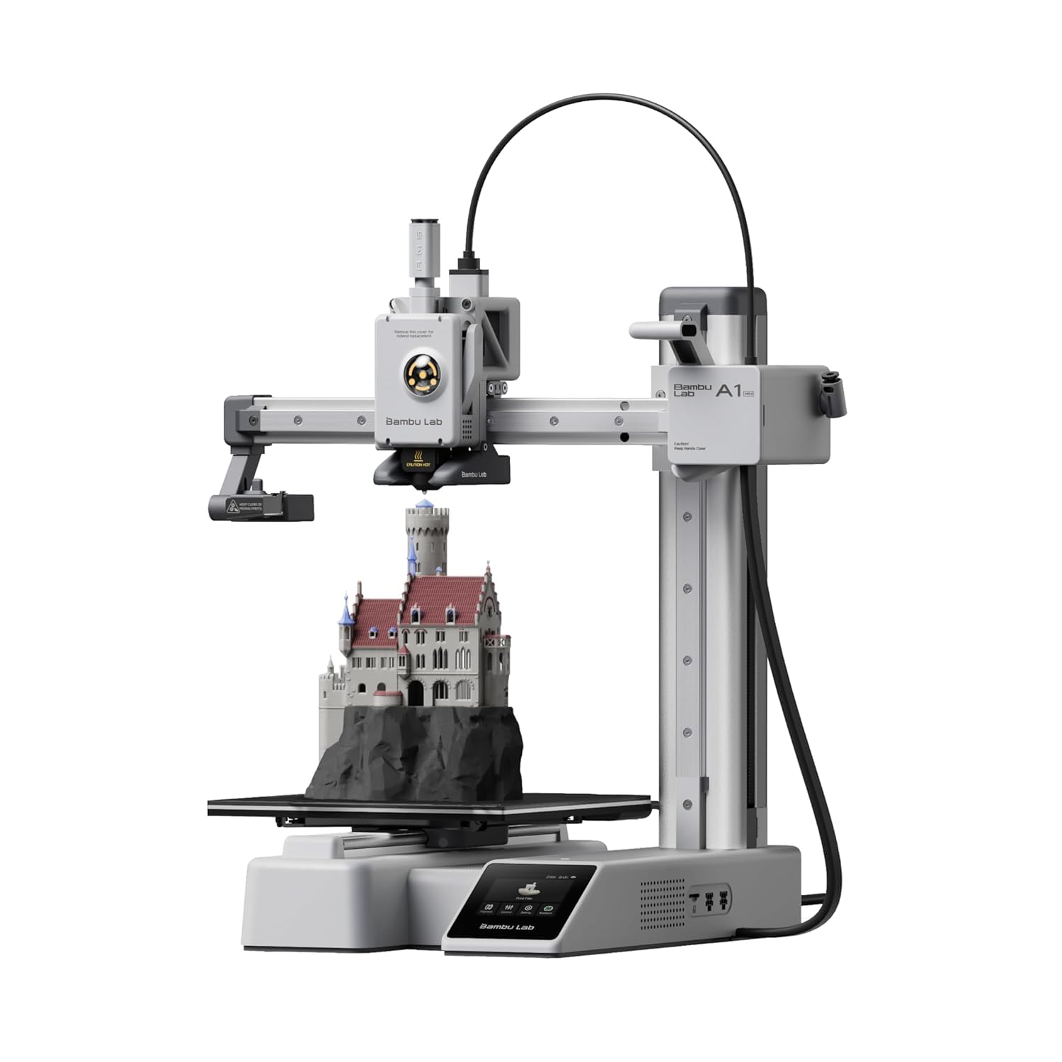 WOL3D Bambu Lab A1 Mini 3D Printer 500mm/s Speed, 180×180×180mm Build Volume, Multi-Color Printing, Auto Bed Leveling, AI Failure Detection