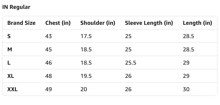 Size Guide