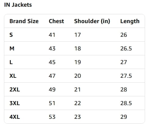 Size Guide Size Guide