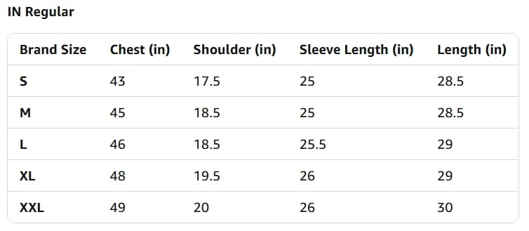 Size Guide Size Guide