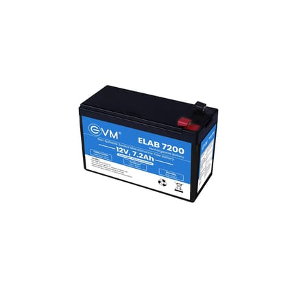 EVM ELAB 7200 12V, 7.2Ah Non-Spillable Sealed Rechargeable Battery