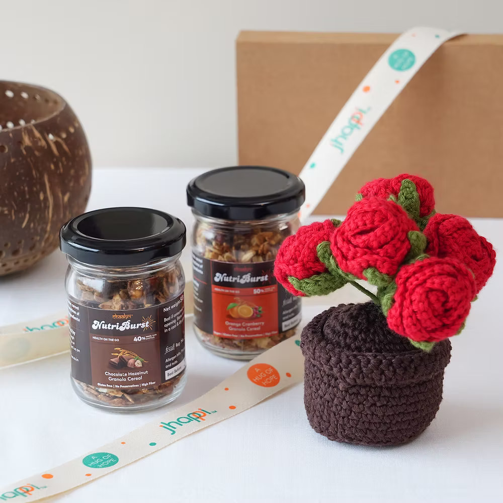 jhappi Crochet Blossom Treat Box