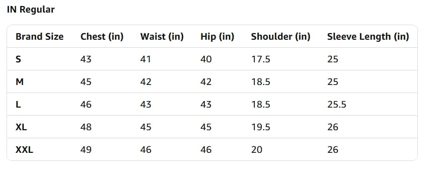 Size Guide