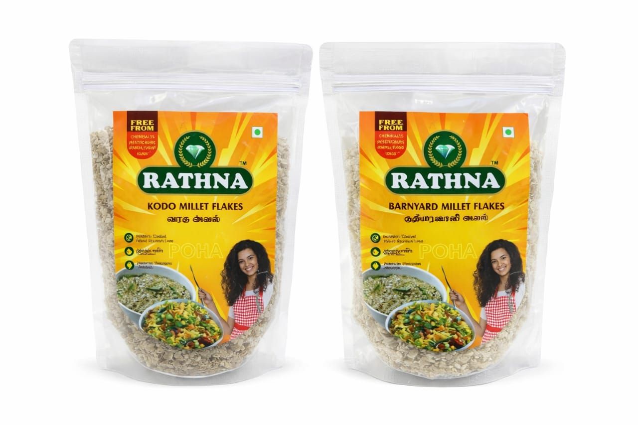 Kodo + Barnyard Millet Flakes Pouch (2 x 100 g)