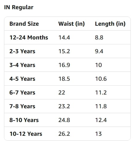 Size Guide