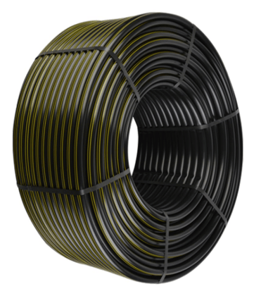Jain Drip Irrigation Online Lateral Pipe 16mm OD | Class 2 | 100 Meter Roll | Black Poly Tube