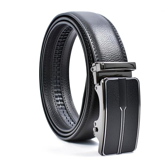 WildHorn Men's Genuine Leather Belt for Men| Premium Auto-Lock Buckle 