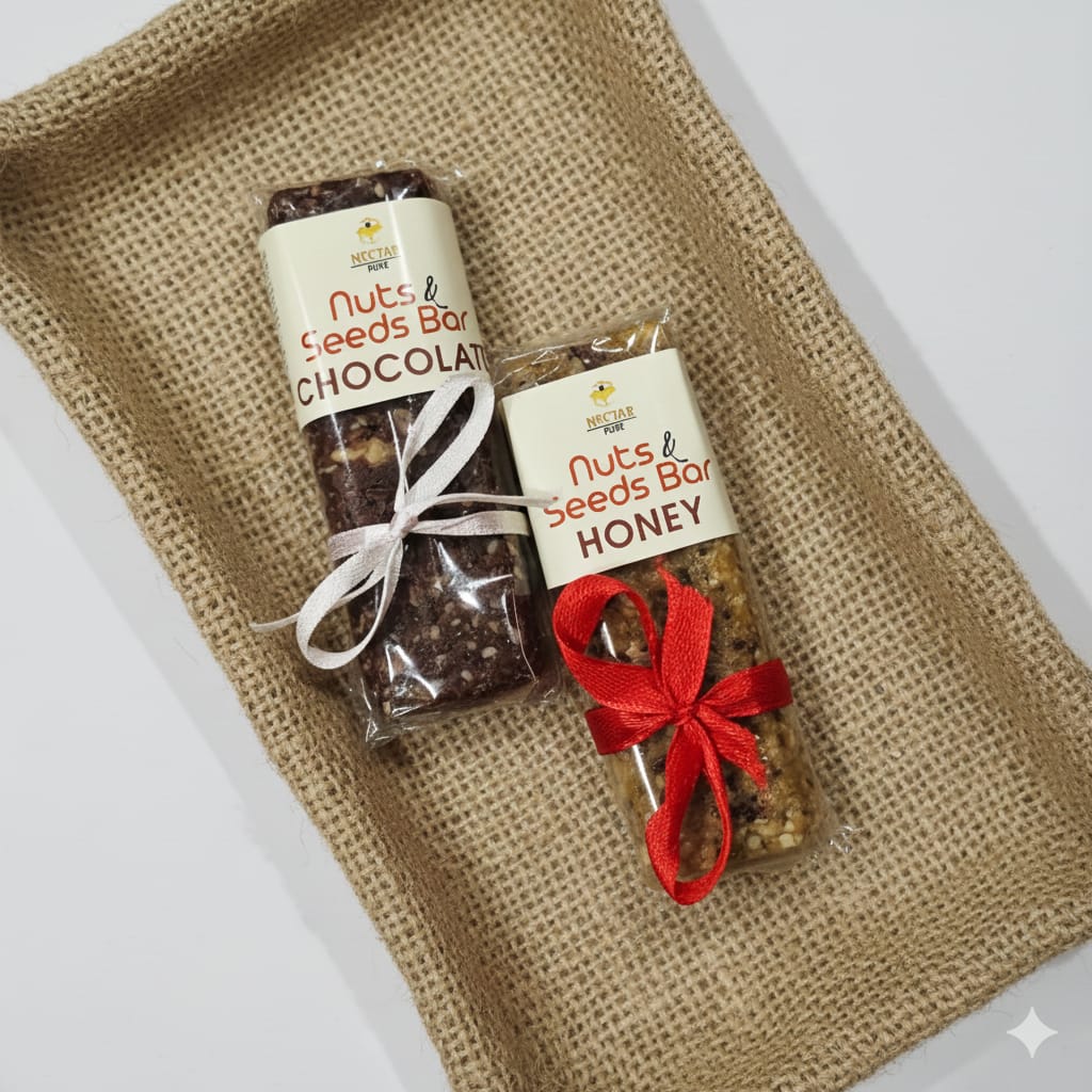 NUTS AND SEEDS BAR (HONEY & CHOCOLATE) PACK OF 2