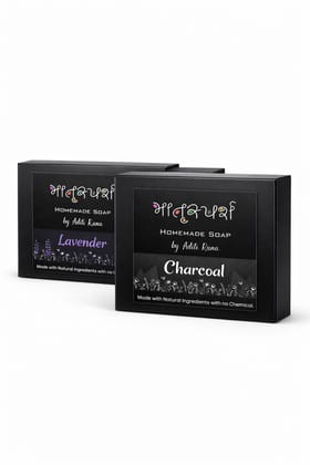 मातृस्यर्श Homemade Soap by Aditi Rana - Lavender & Charcoal (Chemical-Free) मातृस्यर्श Homemade Soap by Aditi Rana - Lavender & Charcoal (Chemical-Free)