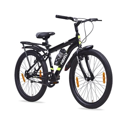 HERO Rove IC 24 T (inch) Mountain Cycle (Single Speed, Black, Green, Rigid)
