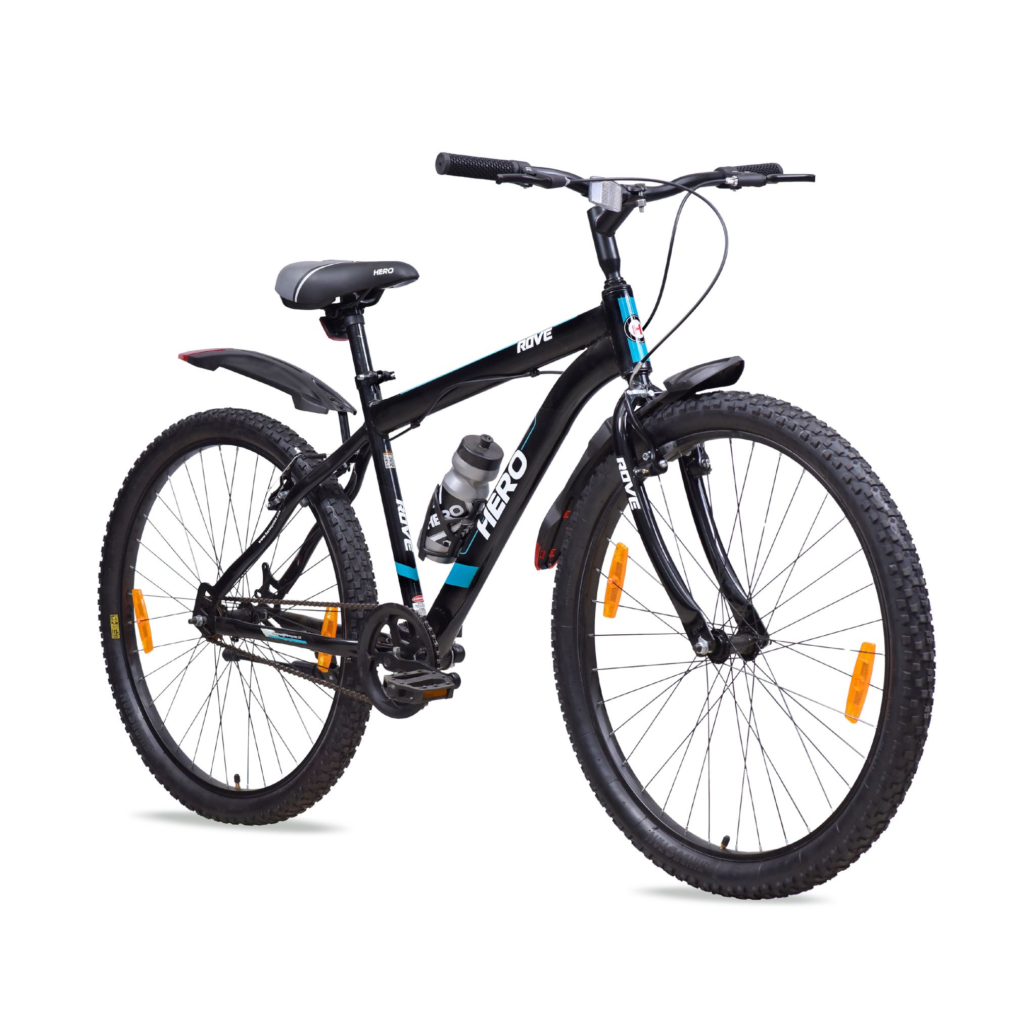 HERO ROVE 27.5 T (inch) Mountain Cycle (Single Speed, Black, Green, Rigid)